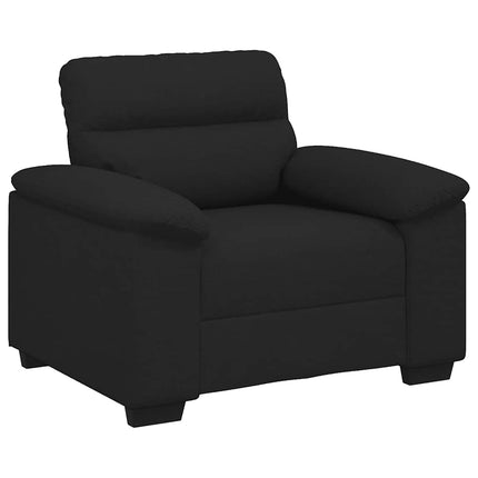 Soffstol svart 100x81x84 cm tyg