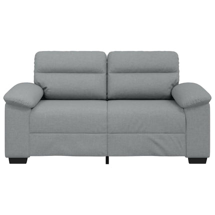 2-sitssoffa ljusgrå 160x81x84 cm tyg