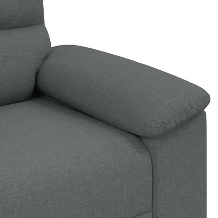 2-sitssoffa mörkgrå 160x81x84 cm tyg
