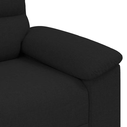 2-sitssoffa svart 160x81x84 cm tyg