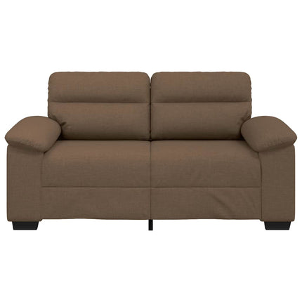 2-sitssoffa brun 160x81x84 cm tyg