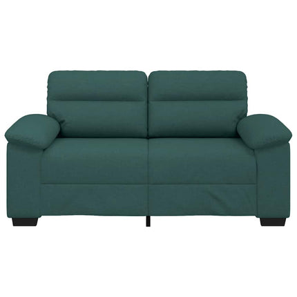 2-sitssoffa mörkgrön 160x81x84 cm tyg