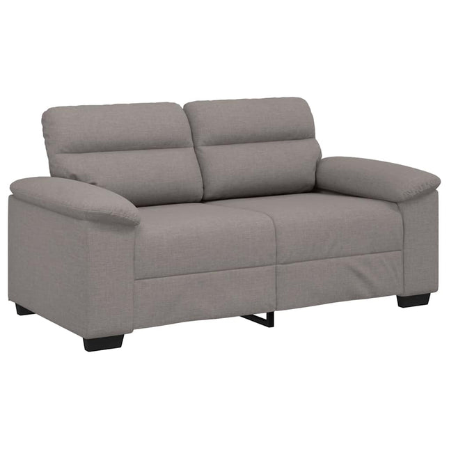 2-sitssoffa taupe 160x81x84 cm tyg