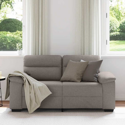 2-sitssoffa taupe 160x81x84 cm tyg