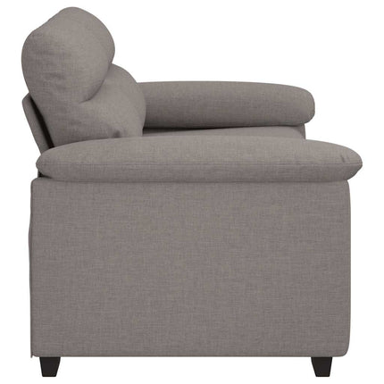 2-sitssoffa taupe 160x81x84 cm tyg