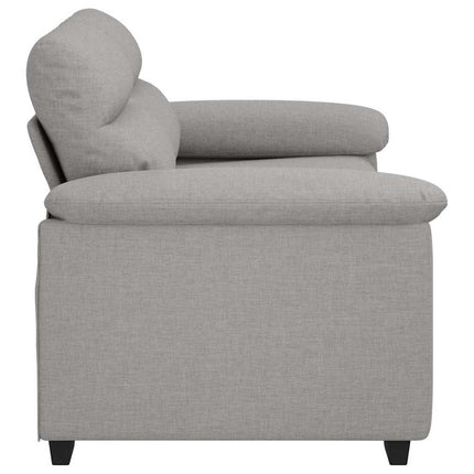 2-sitssoffa molngrå 160x81x84 cm tyg