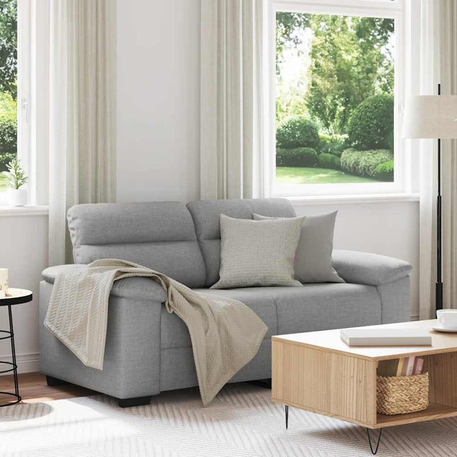 2-sitssoffa molngrå 160x81x84 cm tyg