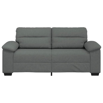 2-sitssoffa mörkgrå 180x81x84 cm tyg
