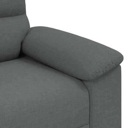 2-sitssoffa mörkgrå 180x81x84 cm tyg