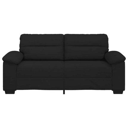 2-sitssoffa svart 180x81x84 cm tyg
