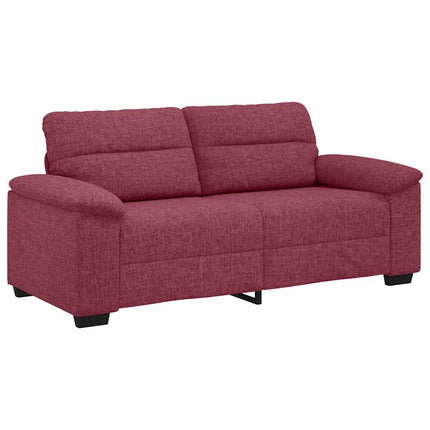 2-sitssoffa vinröd 180x81x84 cm tyg