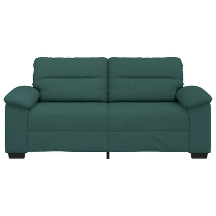 2-sitssoffa mörkgrön 180x81x84 cm tyg