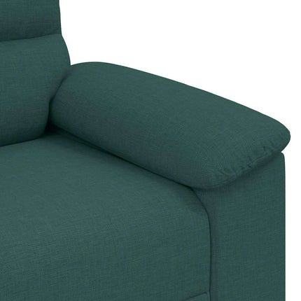 2-sitssoffa mörkgrön 180x81x84 cm tyg