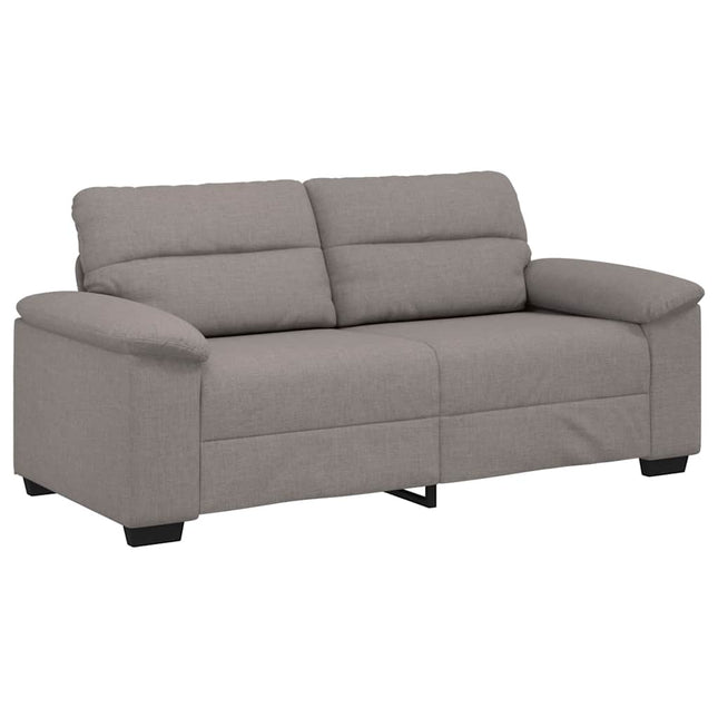 2-sitssoffa taupe 180x81x84 cm tyg