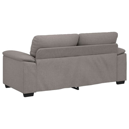 2-sitssoffa taupe 180x81x84 cm tyg