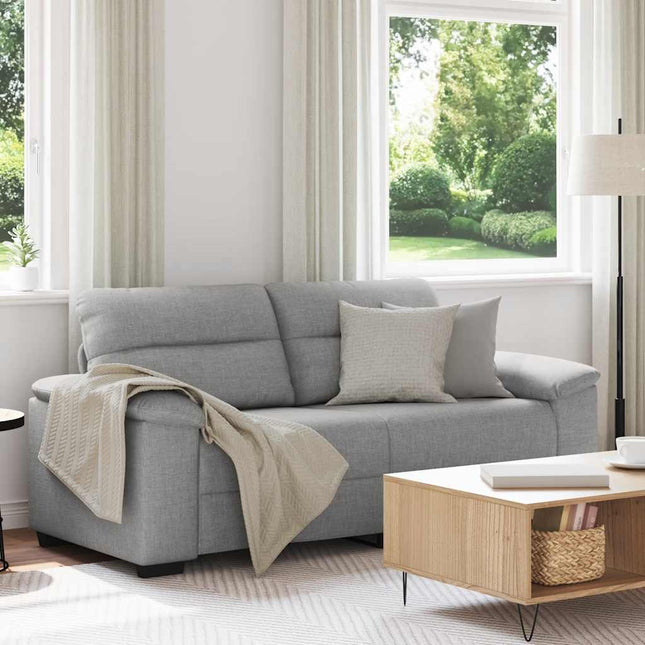 2-sitssoffa molngrå 180x81x84 cm tyg