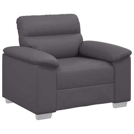 Soffa grå 100x81x84 cm konstläder