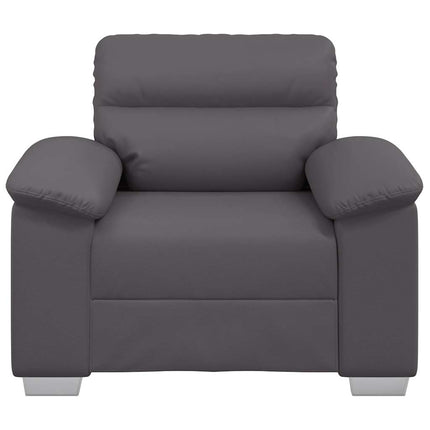 Soffa grå 100x81x84 cm konstläder