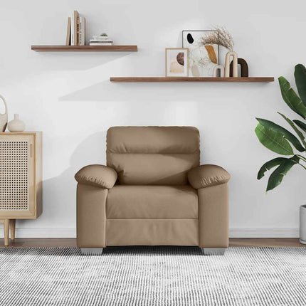 Soffstol cappuccino 100x81x84 cm konstläder