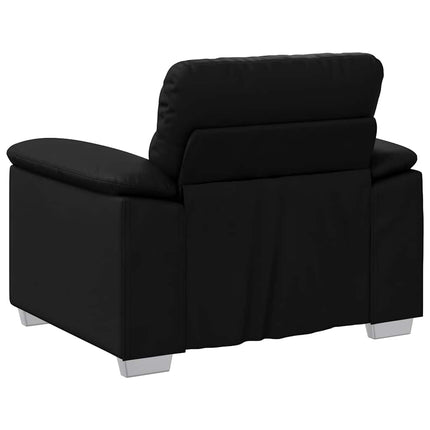 Soffstol svart 100x81x84 cm konstläder