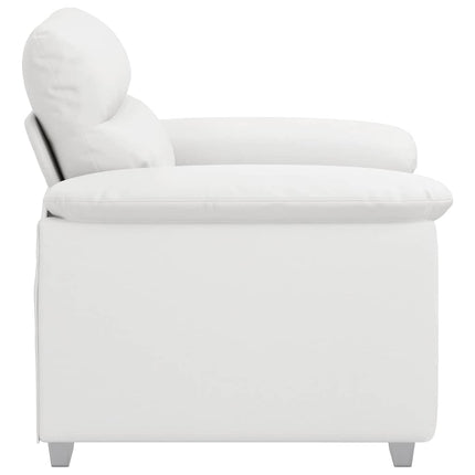 Soffa vit 100x81x84 cm konstläder