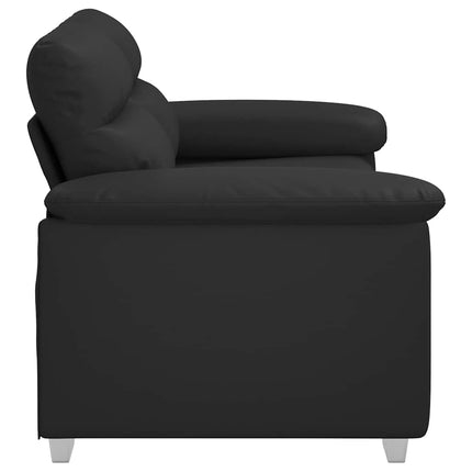 2-sitssoffa svart 160x81x84 cm konstläder