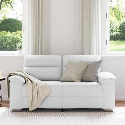 2-sitssoffa vit 160x81x84 cm konstläder