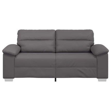 2-sitssoffa grå 180x81x84 cm konstläder