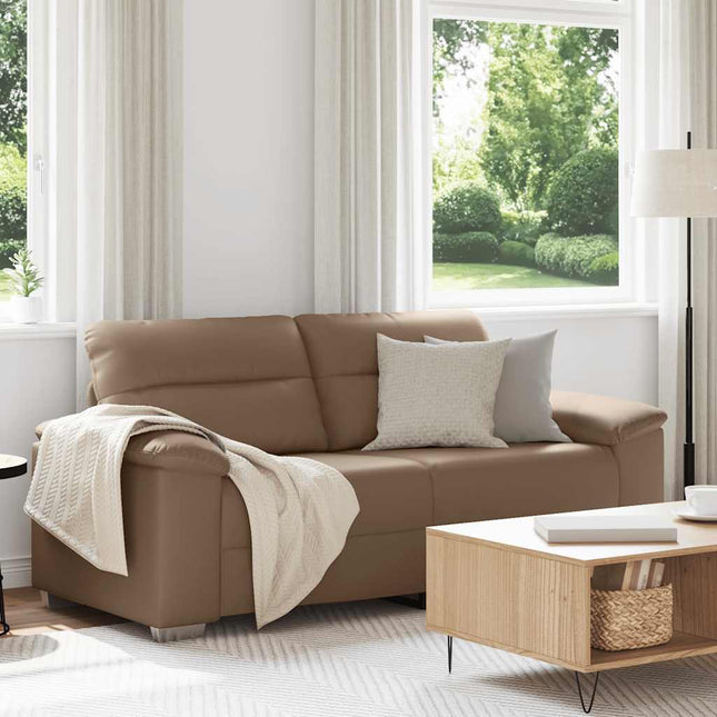 2-sitssoffa cappuccino 180x81x84 cm konstläder
