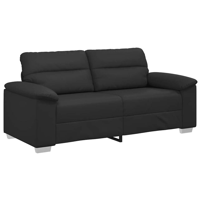 2-sitssoffa svart 180x81x84 cm konstläder