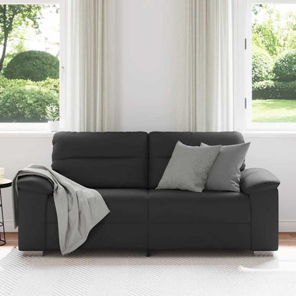 2-sitssoffa svart 180x81x84 cm konstläder
