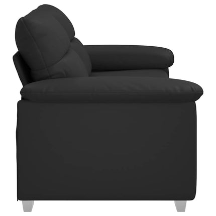 2-sitssoffa svart 180x81x84 cm konstläder