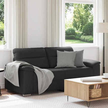 2-sitssoffa svart 180x81x84 cm konstläder