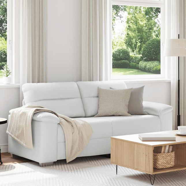 2-sitssoffa vit 180x81x84 cm konstläder