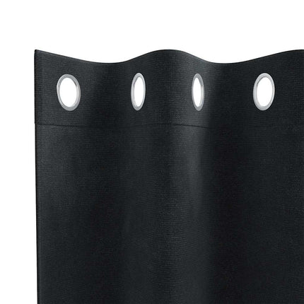 Mörkläggningsgardiner 2 pcs Svart 140 x 175 cm Sammet