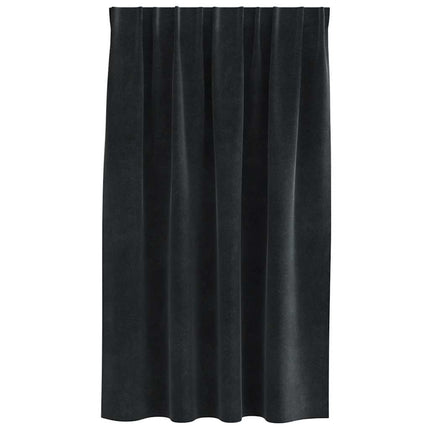Mörkläggningsgardiner 2 pcs Svart 140 x 140 cm Sammet