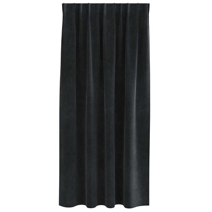Mörkläggningsgardiner 2 pcs Svart 140 x 175 cm Sammet