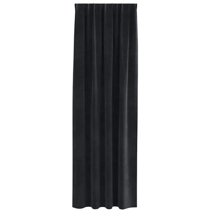 Mörkläggningsgardiner 2 pcs Svart 140 x 245 cm Sammet