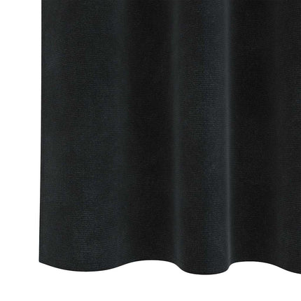 Mörkläggningsgardiner 2 pcs Svart 140 x 260 cm Sammet