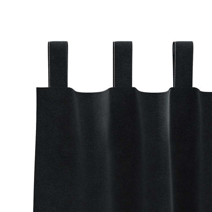 Mörkläggningsgardiner 2 pcs Svart 140 x 245 cm Sammet