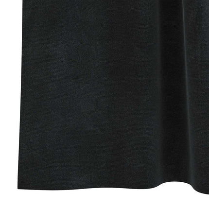 Mörkläggningsgardiner 2 pcs Svart 140 x 260 cm Sammet