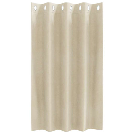 Mörkläggningsgardiner 2 pcs Kräm 140 x 140 cm Sammet