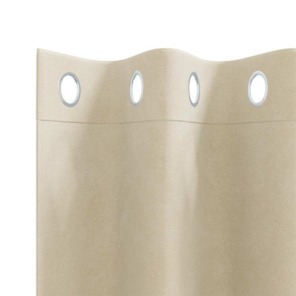 Mörkläggningsgardiner 2 pcs Kräm 140 x 225 cm Sammet