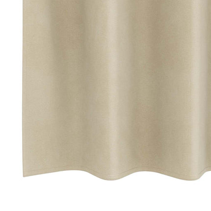 Mörkläggningsgardiner 2 pcs Kräm 140 x 225 cm Sammet