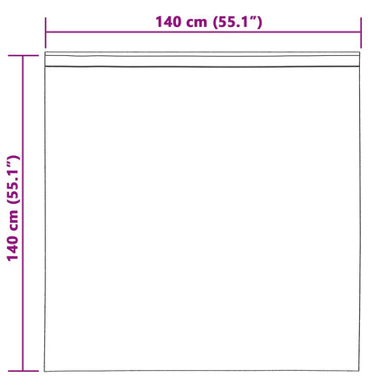 Mörkläggningsgardiner 2 pcs Kräm 140 x 140 cm Sammet