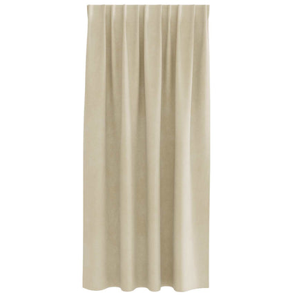 Mörkläggningsgardiner 2 pcs Kräm 140 x 175 cm Sammet