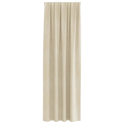 Mörkläggningsgardiner 2 pcs Kräm 140 x 245 cm Sammet