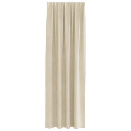 Mörkläggningsgardiner 2 pcs Kräm 140 x 260 cm Sammet