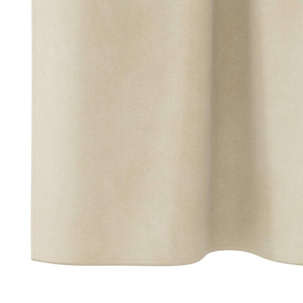 Mörkläggningsgardiner 2 pcs Kräm 140 x 140 cm Sammet