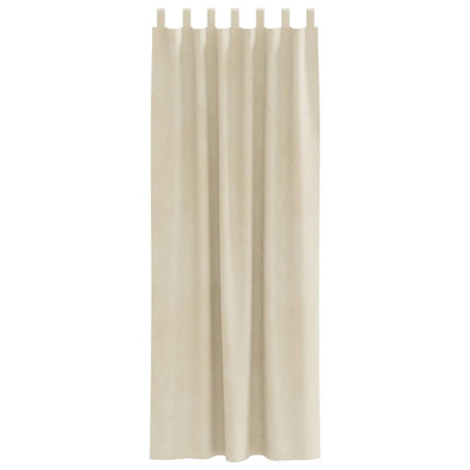 Mörkläggningsgardiner 2 pcs Kräm 140 x 260 cm Sammet